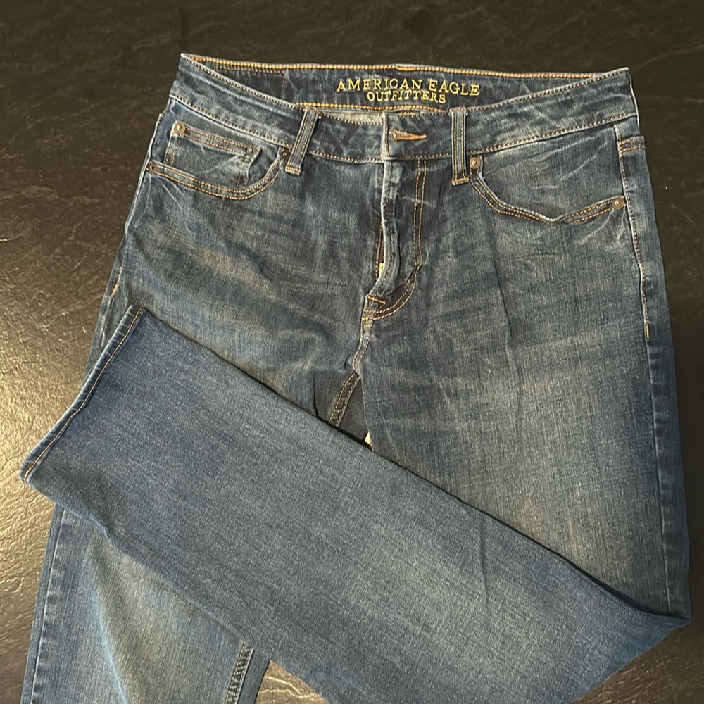 Men’s American Eagle Flex/4 360 slim straight jeans